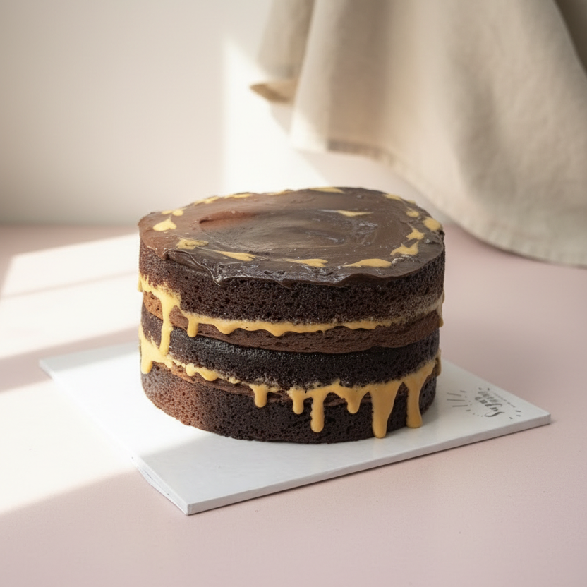 Chocolate & Whipped Salted Caramel Cake