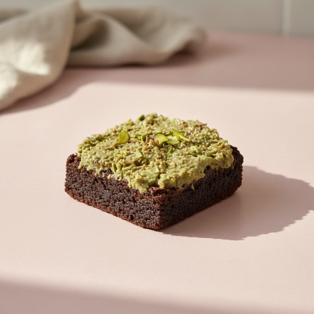 Pistachio Kunafa Brownie