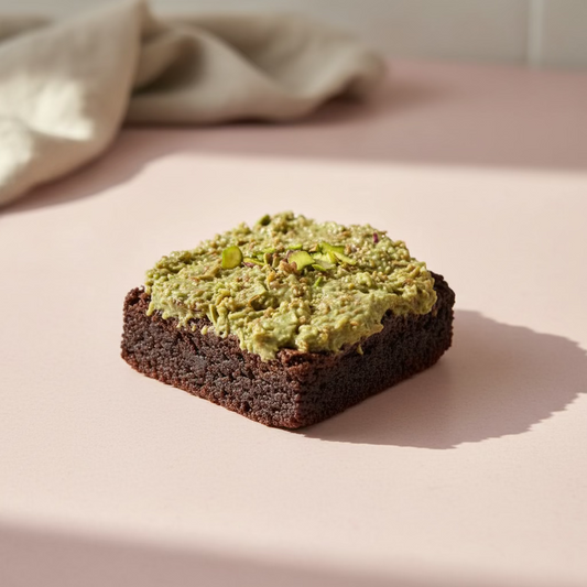 Pistachio Kunafa Brownie